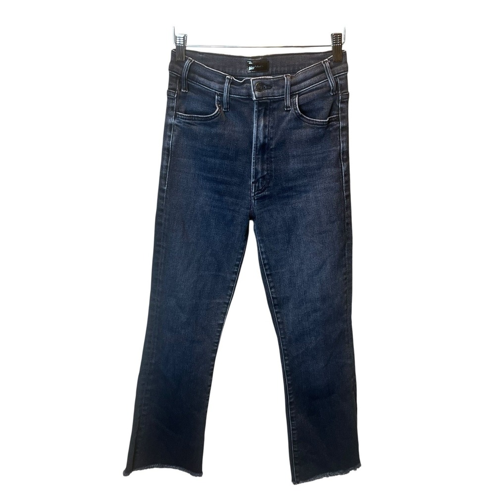 Mother Women's The Hustler Ankle Fray Jean Size‎ 27 Black Style#1117-965